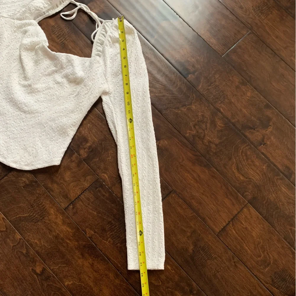 Free People White Long Sleeve‎ Top Size Large